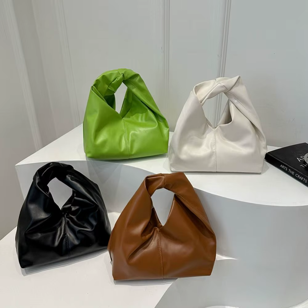 Bolso de Hombro PU Mini Cuadrado con Asa Plegada para Dama - imagen 4