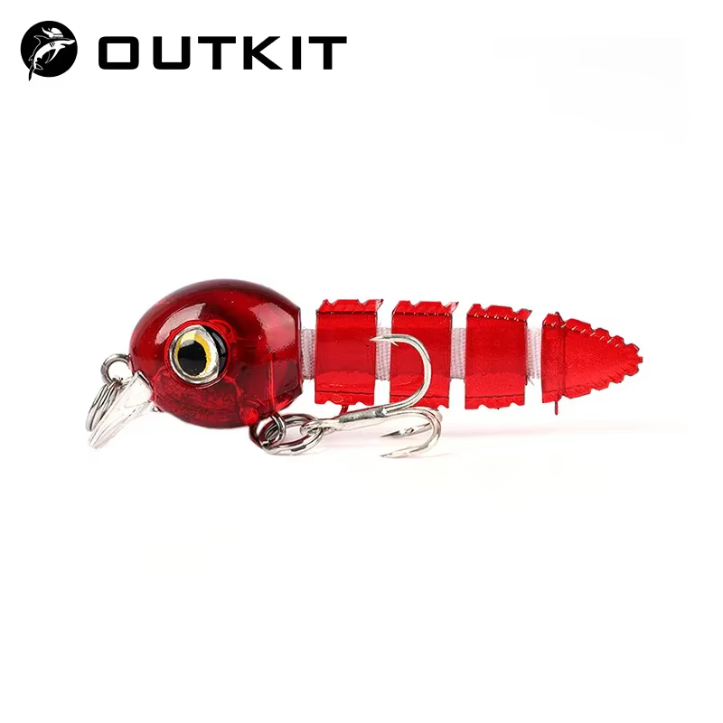 OUTKIT Wobbler señuelo artificial articulado multisección para lubina