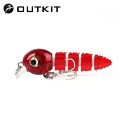 OUTKIT Wobbler señuelo artificial articulado multisección para lubina