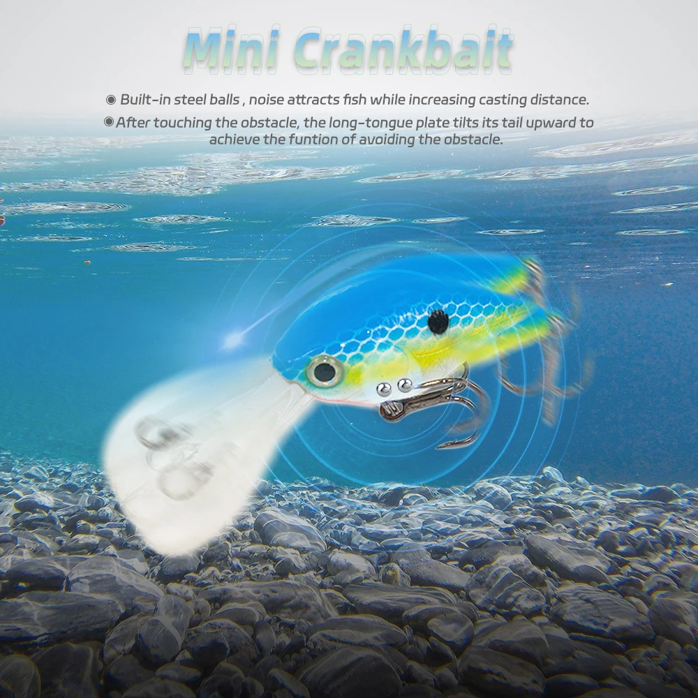 Crankbait mini deep diver duro para calamar y agua salada - imagen 5