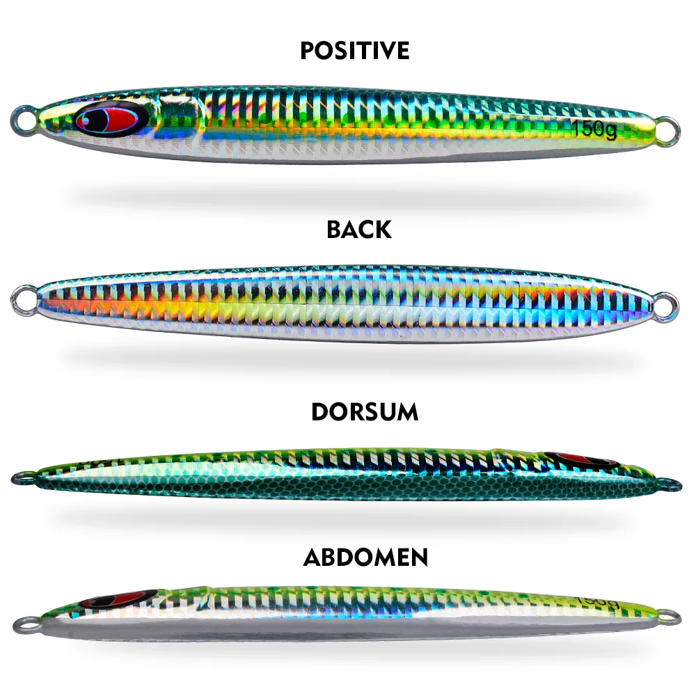 Señuelo jigging tipo sardina UV lanzado largo Proberos – jig metálico - imagen 2