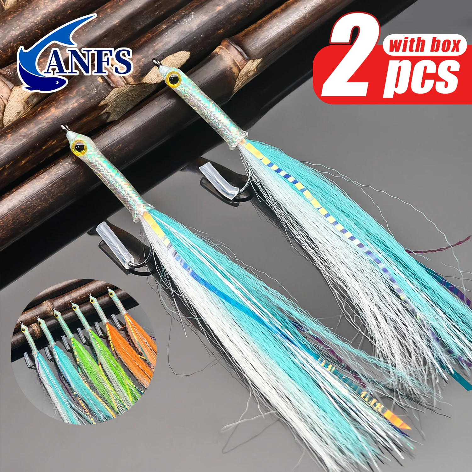 Moscas de pesca ANFS streamer para agua salada
