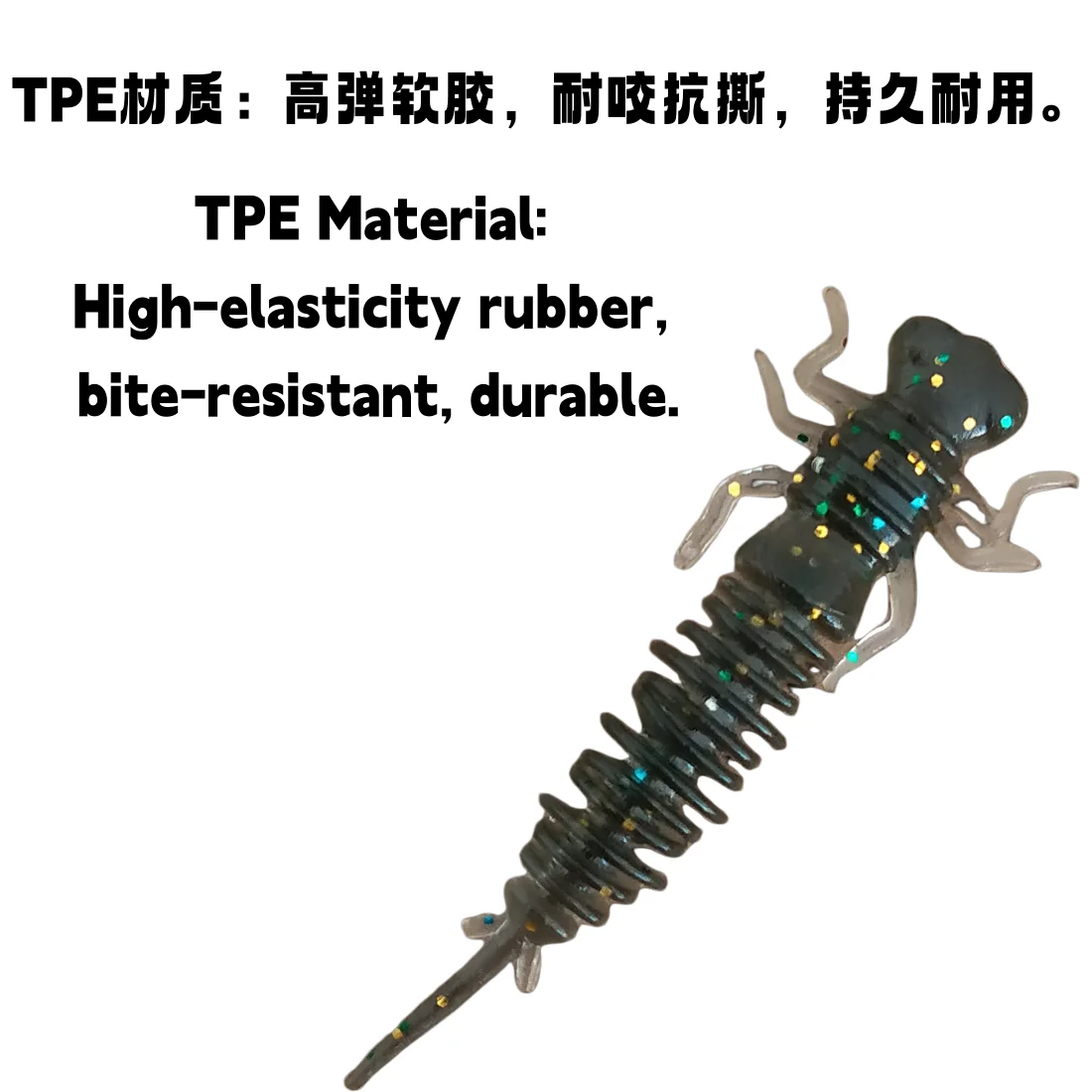 Swolfy señuelo blando TPE para ninfas, insectos y larvas - imagen 3