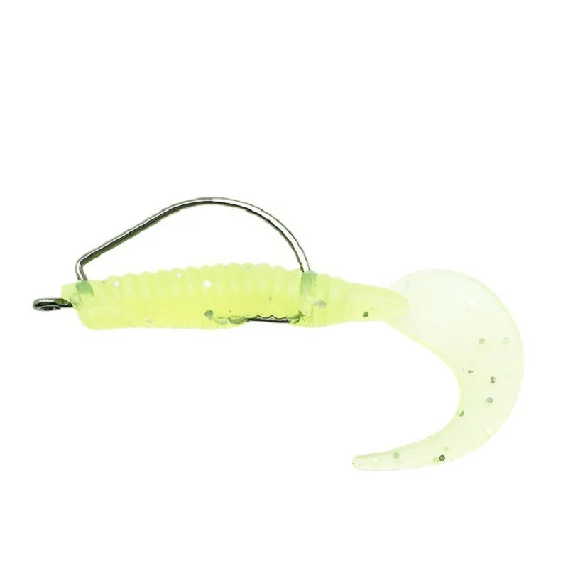 Anzuelos manivela 8-3/0 Jig Head ancho púas vinilo carpa lubina - imagen 3