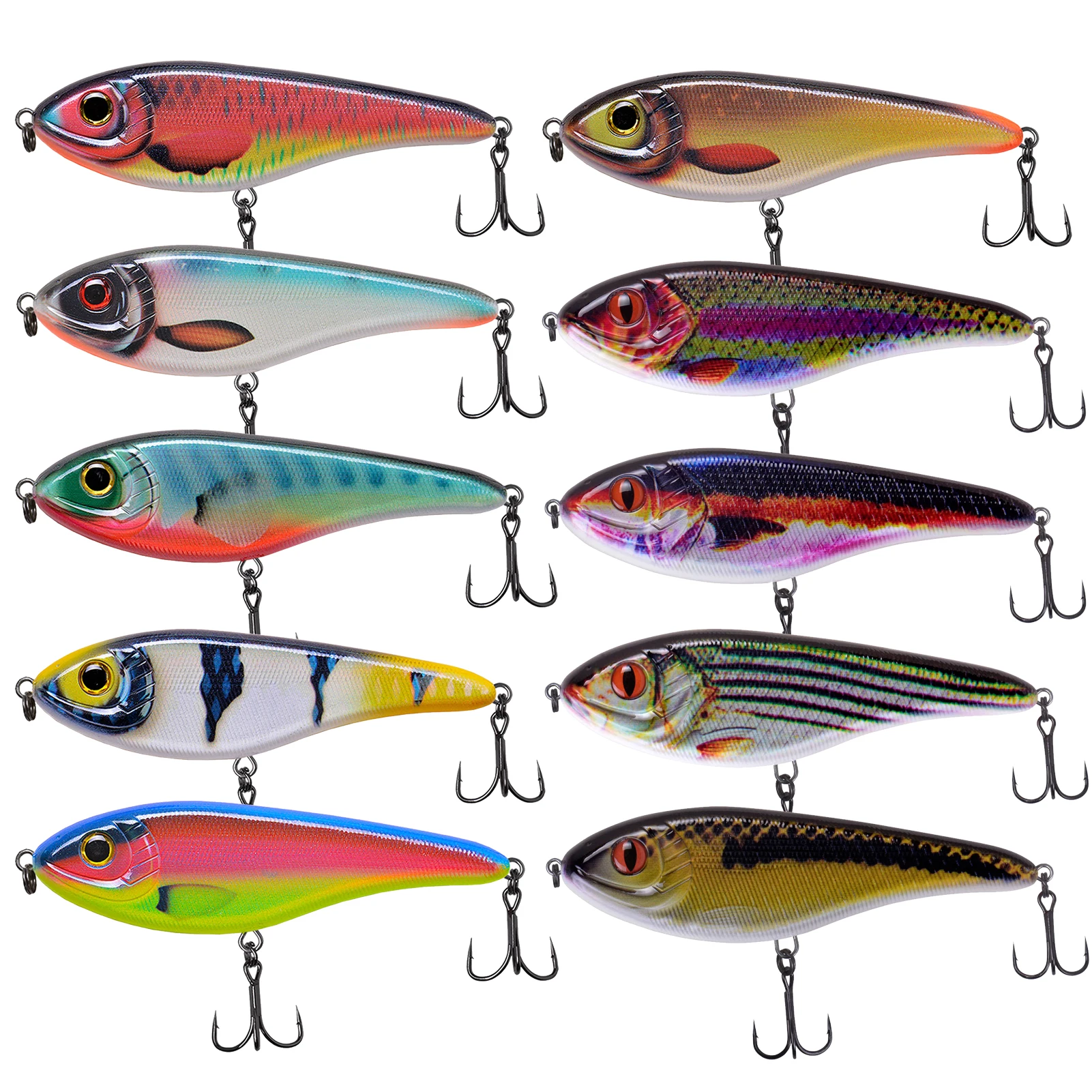 Jerkbait 150mm con detalles realistas