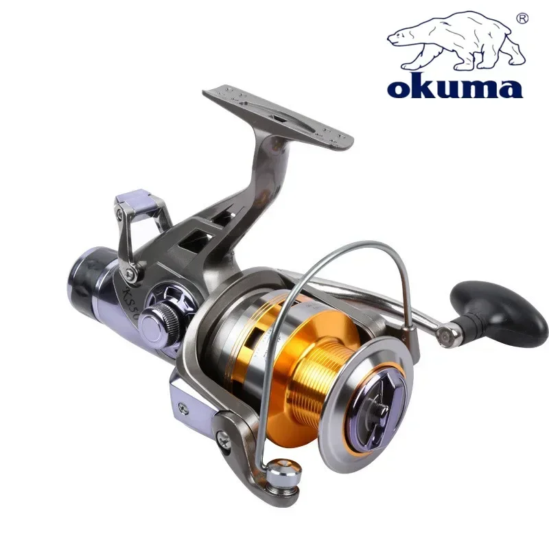 OKUMA carrete marítimo frenos dobles copa metal - imagen 5