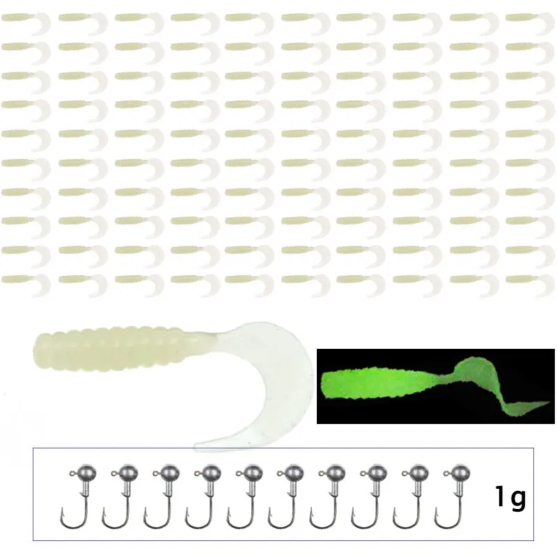 Cebos montados en anzuelos