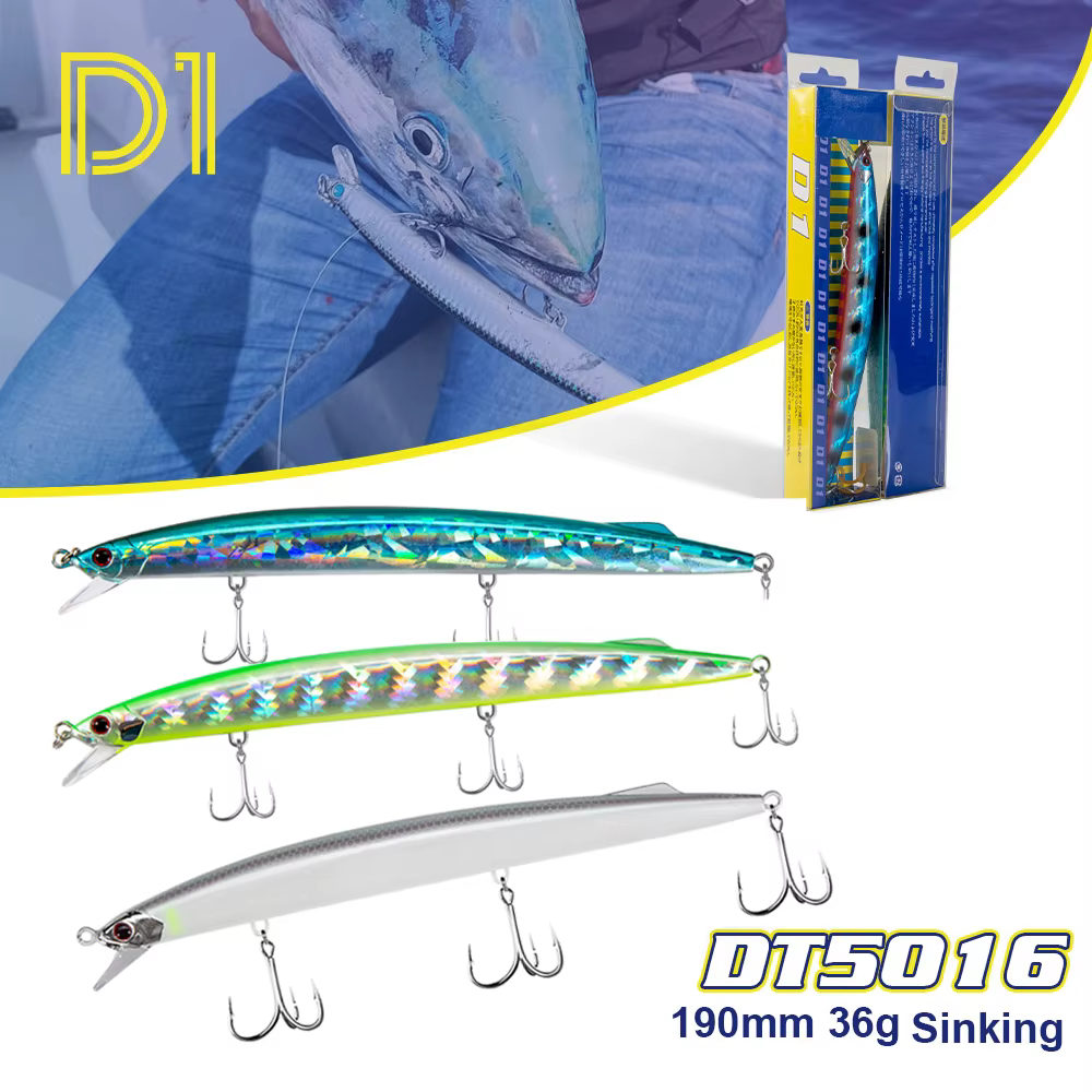 Jerkbait hundido Minnow DT5016 – Señuelo para lucio