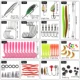 FREE FISHER Kit de señuelos para lubina con plomos y spinner