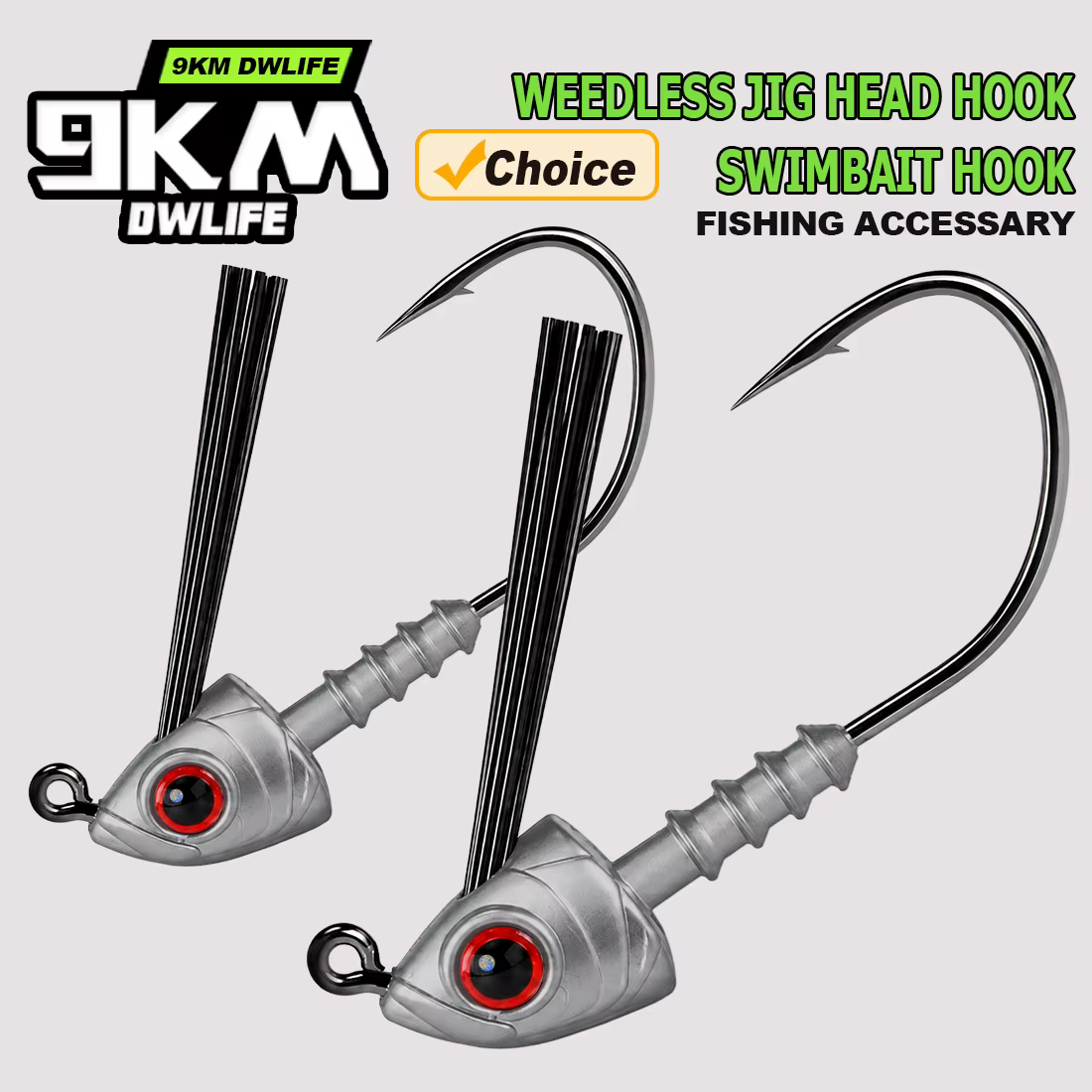 Anzuelos Jig 9KM para Swimbait – Protector Anti Enredos - imagen 5
