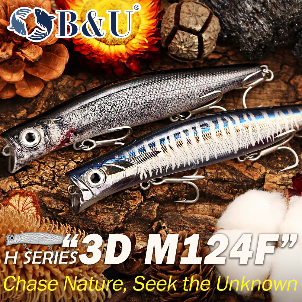 B&U Jerkbait Flotante Agua Salada – Señuelo de Poca Profundidad - imagen 5