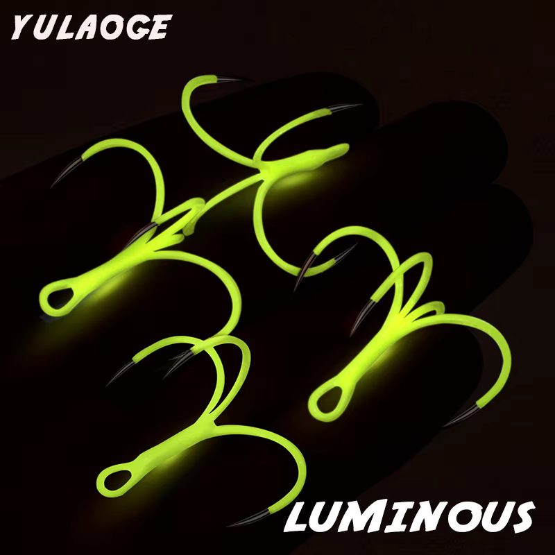 Anzuelos giratorios Jig Heads cuádruples – Luminosos para pesca - imagen 4