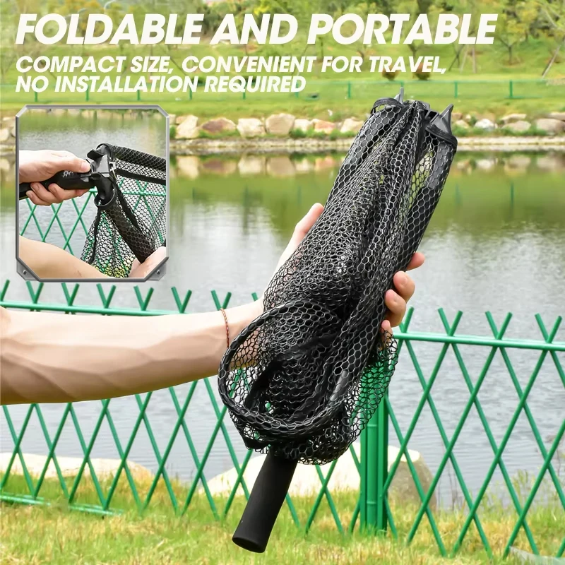 Red de pesca portátil y plegable de aleación QAJTAOFishing - imagen 4