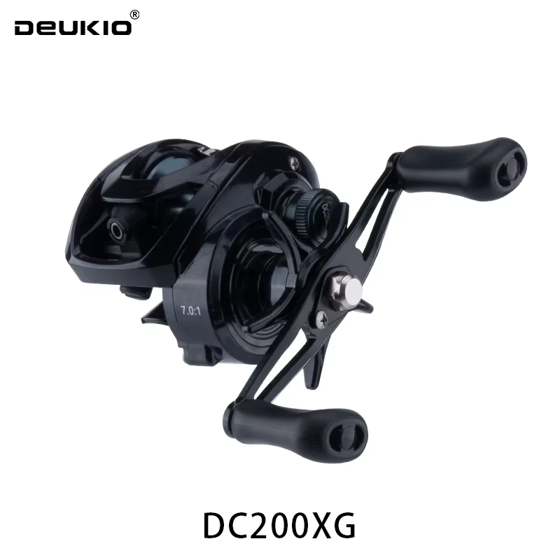 Carrete Baitcasting DEUKIO DC – 7.0:1, 8kg arrastre, latón - imagen 3