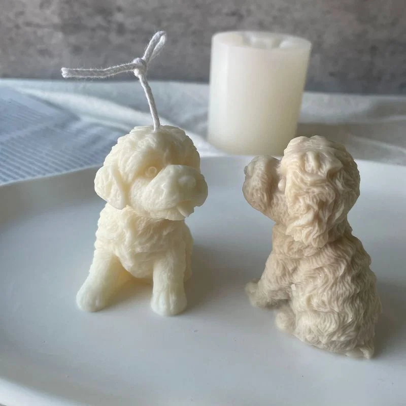 Molde silicona hecho a mano cabeza perro peluche para señuelos pesca - imagen 5
