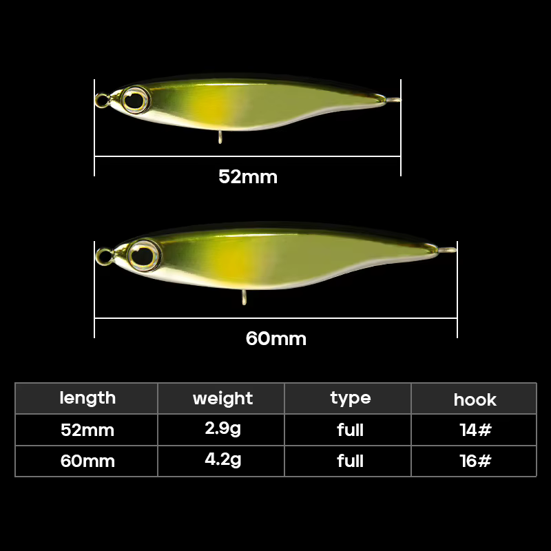 LETOYO Mini Trémor – Lápiz hundido 4,2g para trucha - imagen 4