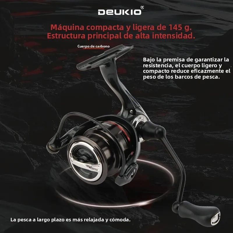 Carrete de Pesca Giratorio DEUKIO – Ligero para agua salada - imagen 5