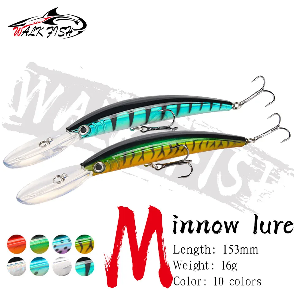 WALK FISH Crankbait con ojos 3D - Señuelo para lubina y carpa - imagen 2