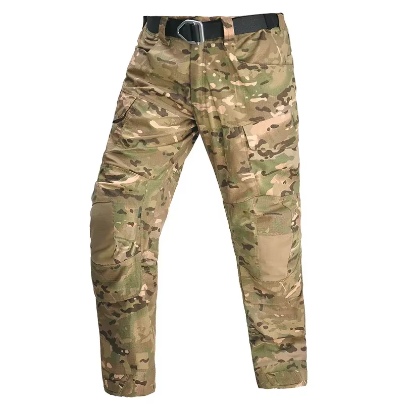 Pantalón de pesca táctico camuflaje ligero para exteriores resistente