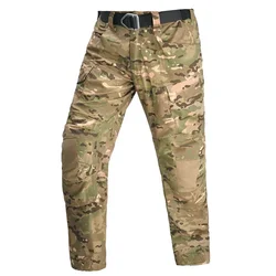 Pantalón de pesca táctico camuflaje ligero para exteriores resistente