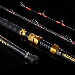 Goture Slow Jigging: caña de fibra de vidrio punta sólida mar