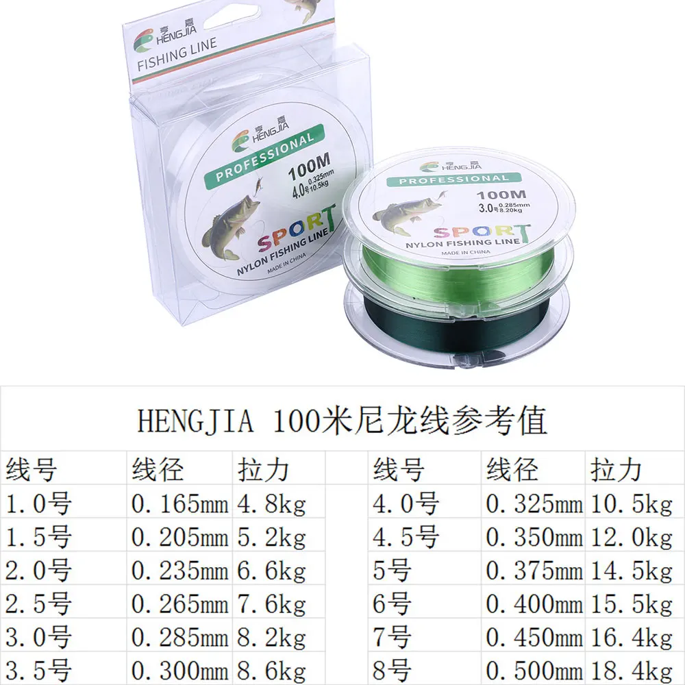 Línea de pesca nailon monofilamento resistente para salada y dulce - imagen 4