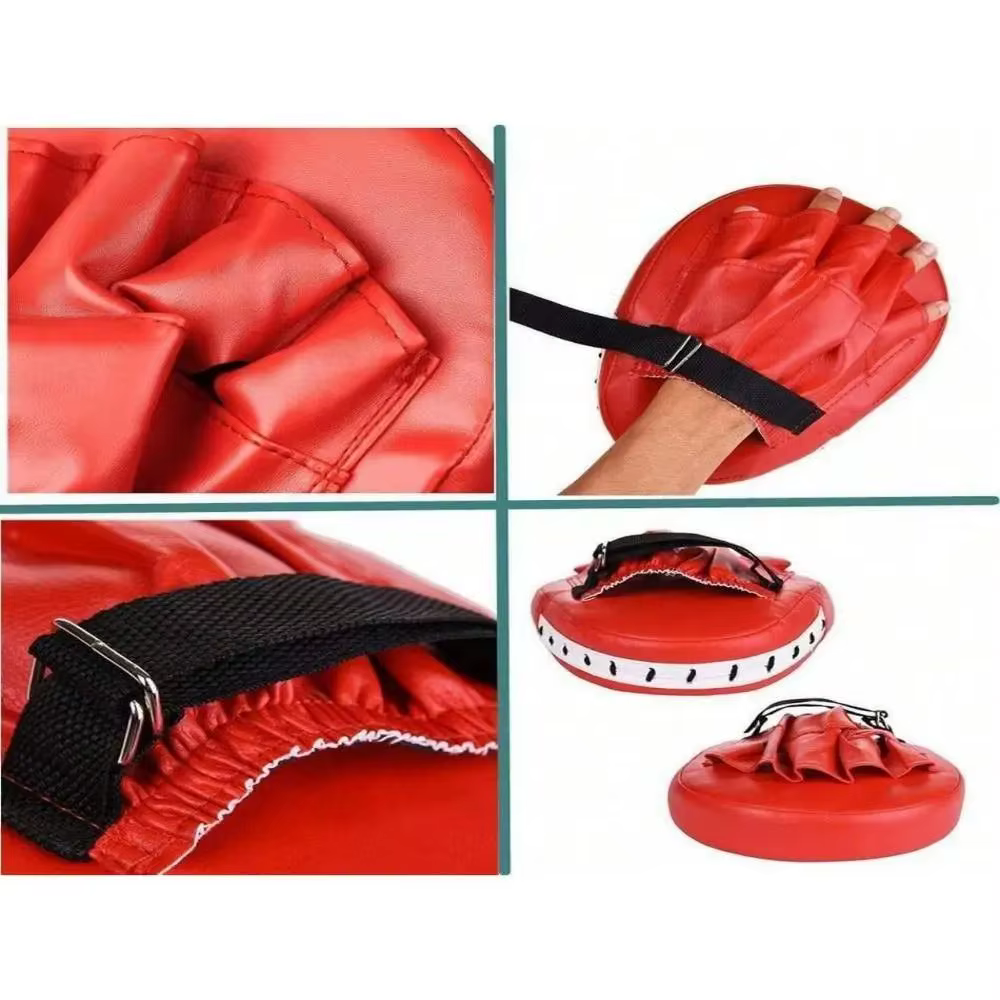 Almohadilla de boxeo de pared ajustable de cuero, sin taladro