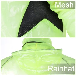 Chubasquero ciclismo hombre cortavientos MTB manga larga impermeable