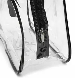 Bolsa de viaje transparente para almacenamiento y aseo en estadios