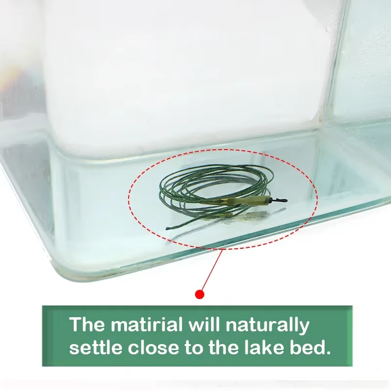 Línea líder carpa resistente sin plomo pelo bicolor alta visibilidad - imagen 5