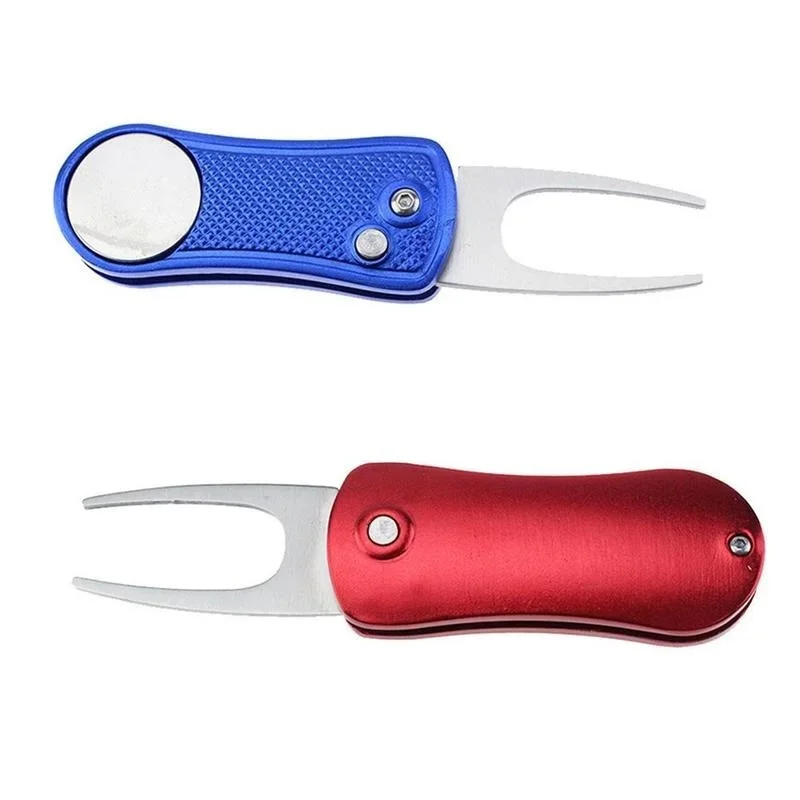 Horquilla de golf plegable de acero inox con botón de resorte - imagen 3