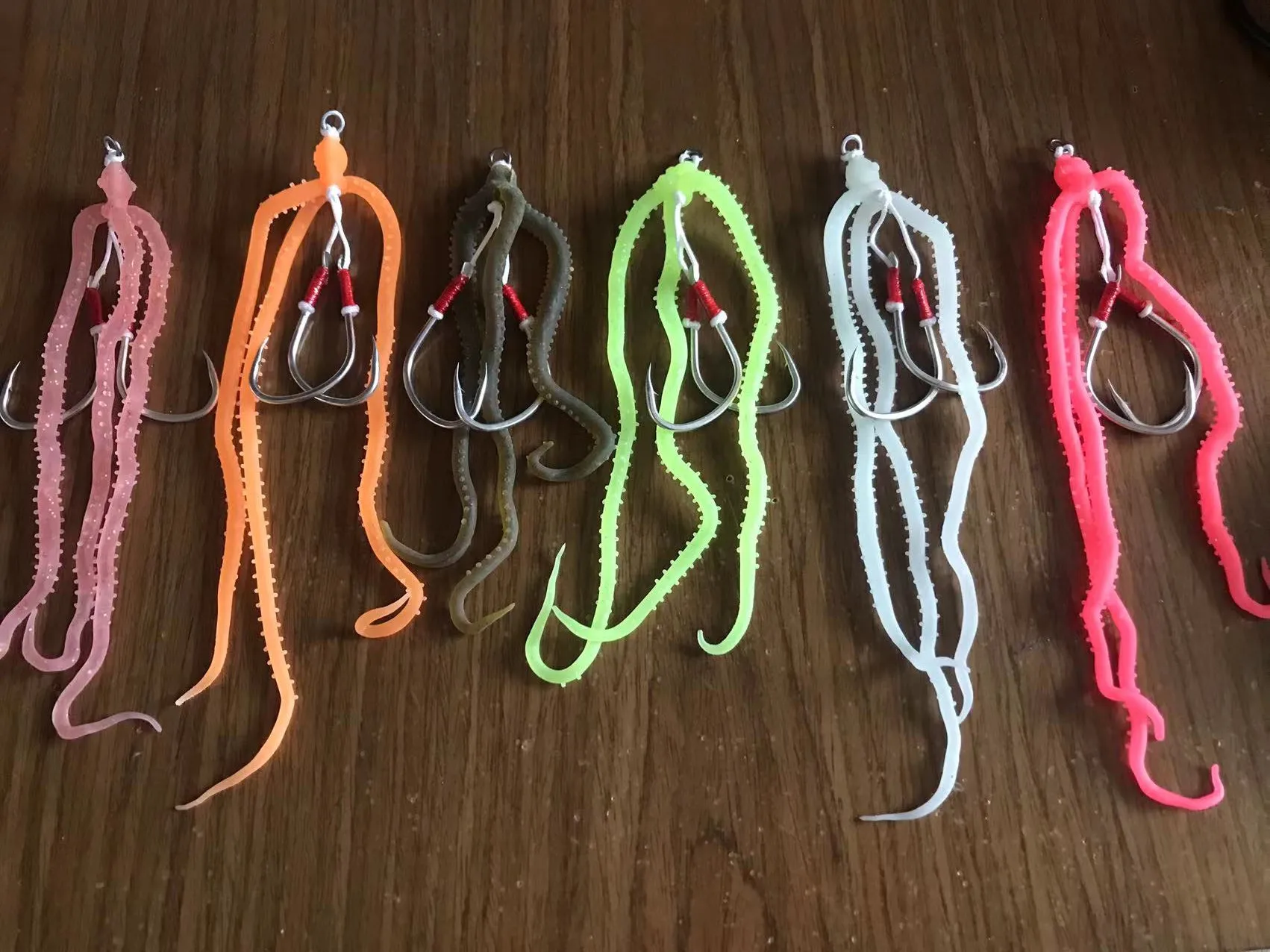 Falda de silicona con campana Jig Head para pesca en agua salada - imagen 2