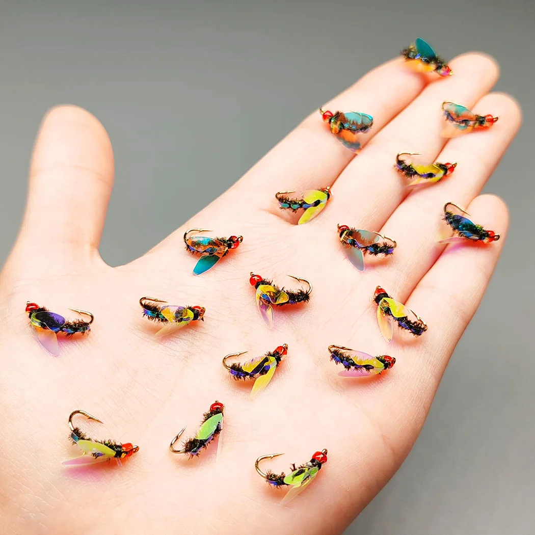 Cajas de señuelos con mosca ninfas húmedas para truchas y carpas - imagen 4