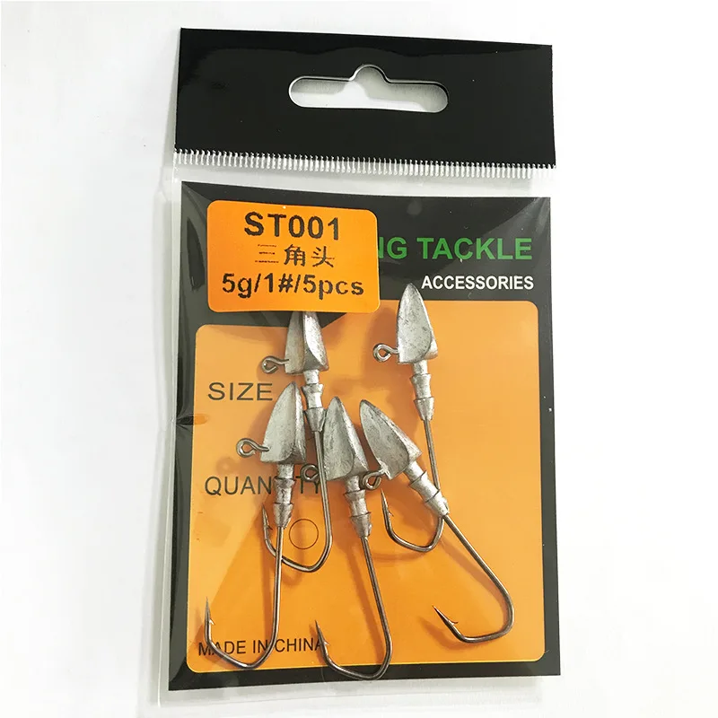 Anzuelos Jig Head ST001 con púas – Señuelos para vinilo