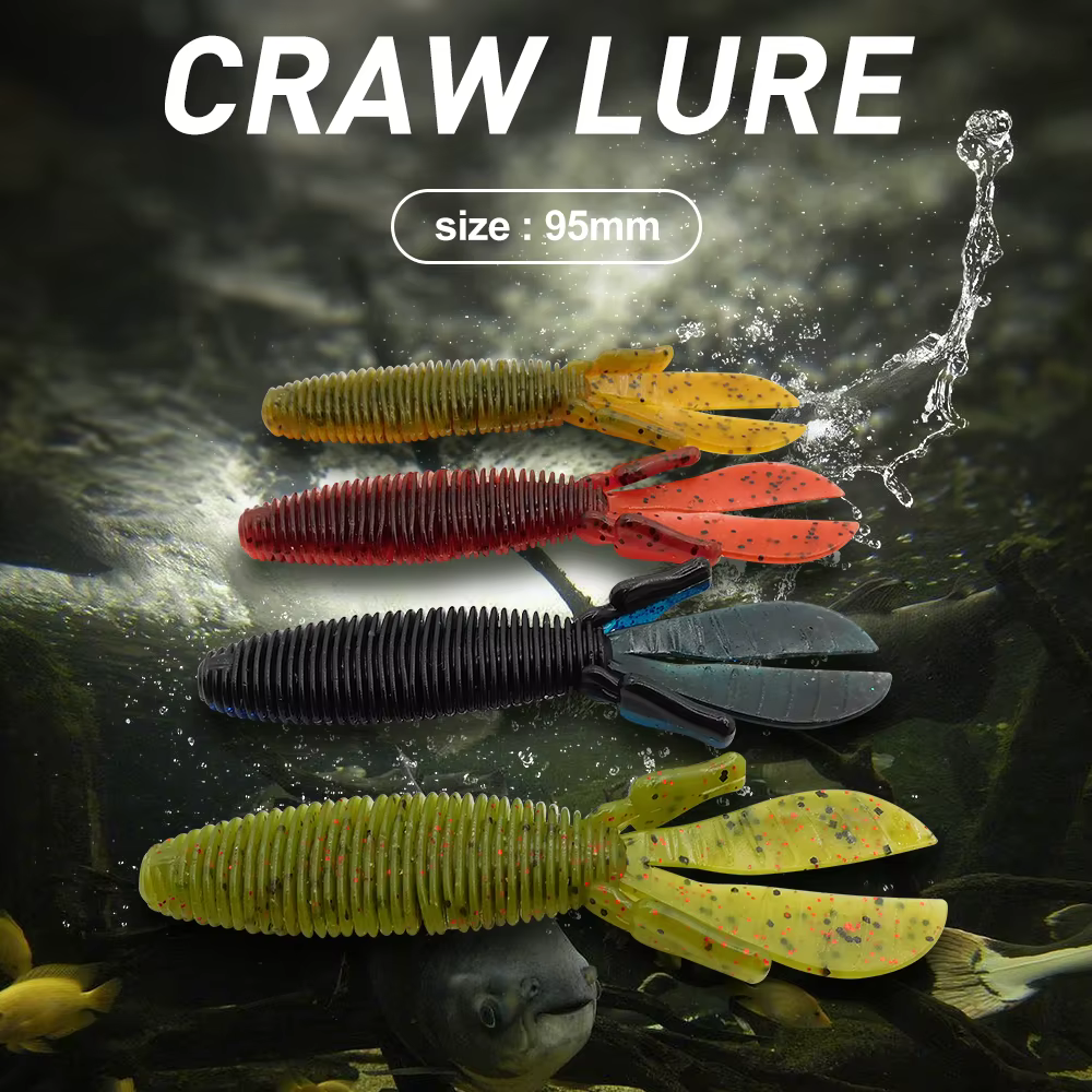 Cebo blando ESFISHING MD Craw 95mm para lubina marina - imagen 2