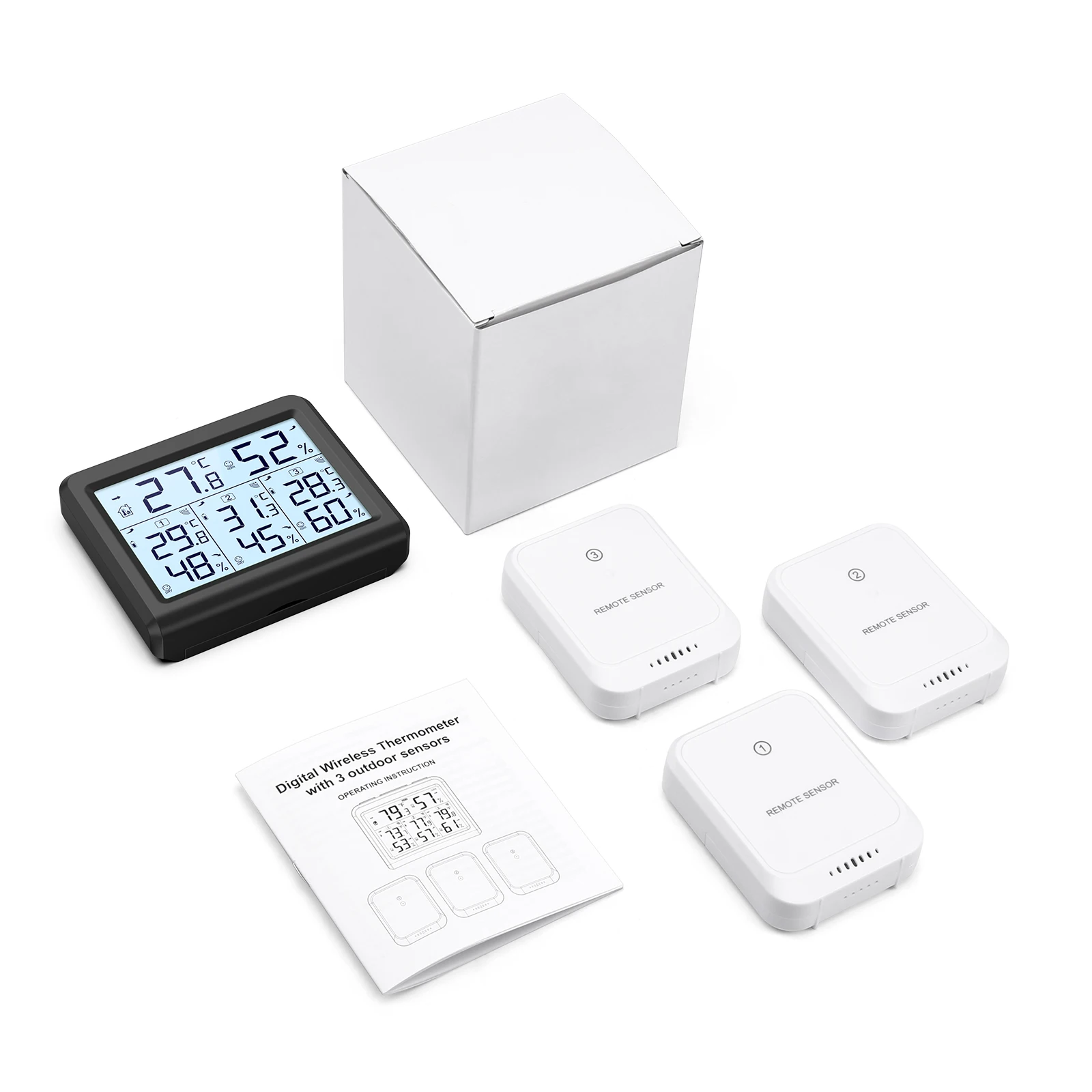 Instalación de pilas en el sensor remoto