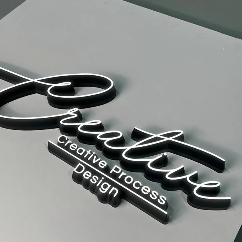 Letreros LED acrílico y aluminio sin marco con borde iluminado - imagen 3