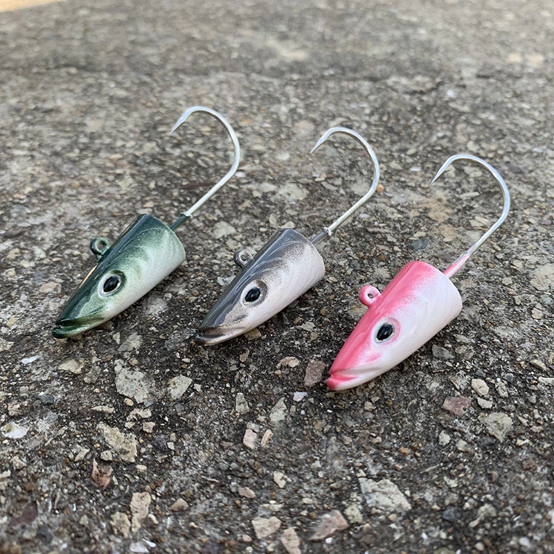 HAIMALUO Jig Head - señuelo suave para pesca en agua salada compacto