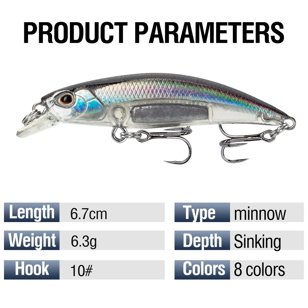 Laser Minnow señuelo duro para carpa – Wobblers y crankbaits - imagen 2