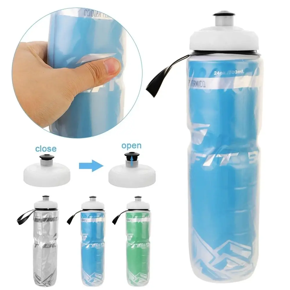 Botella de agua para bicicleta BPA libre, cantimplora ligera deportiva - imagen 2