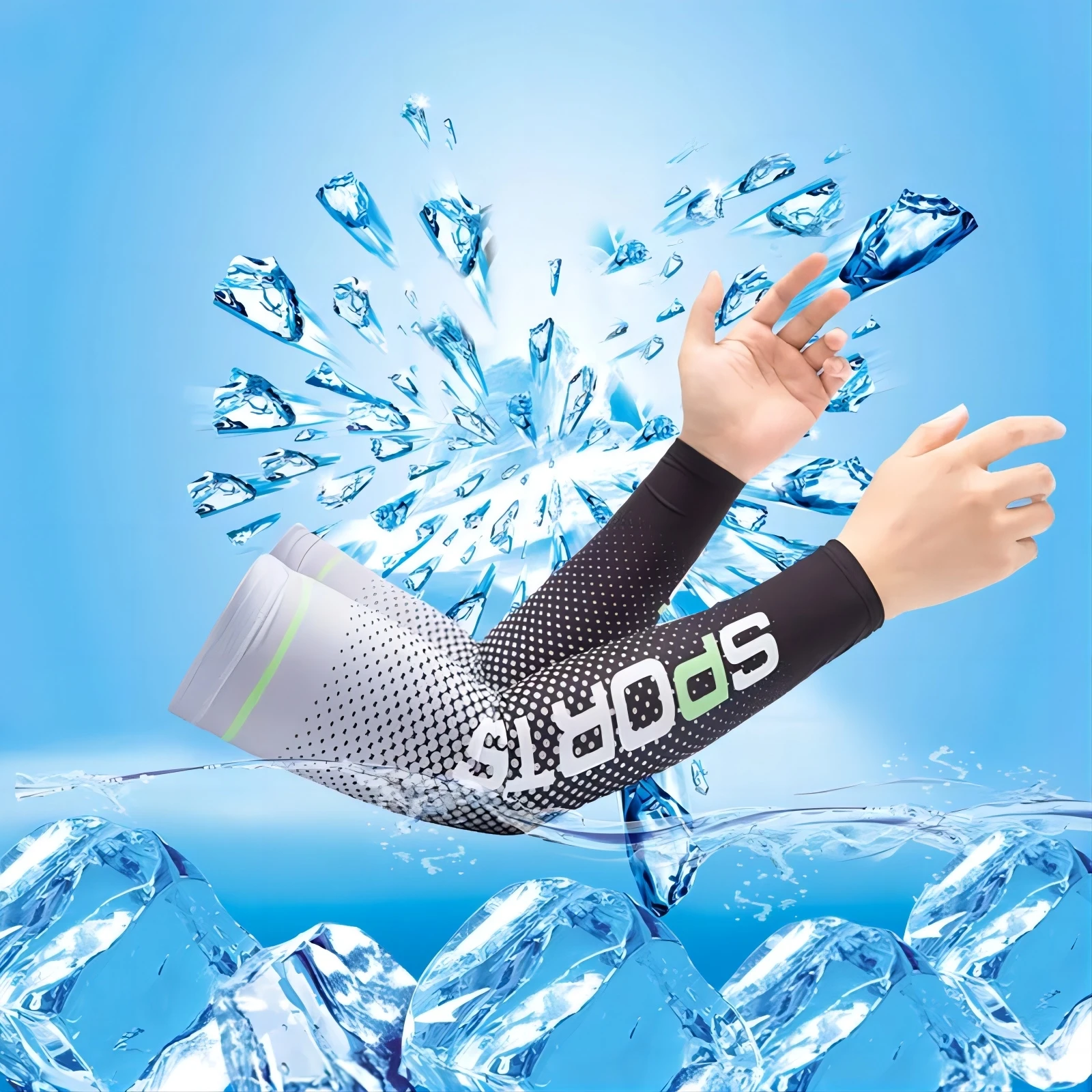 Manguitos UV antideslizantes de hielo para pesca y ciclismo - imagen 4