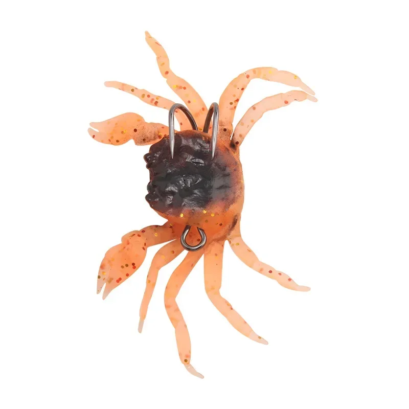 Cangrejo artificial para pesca – 13cm doble anzuelo de largo alcance - imagen 2