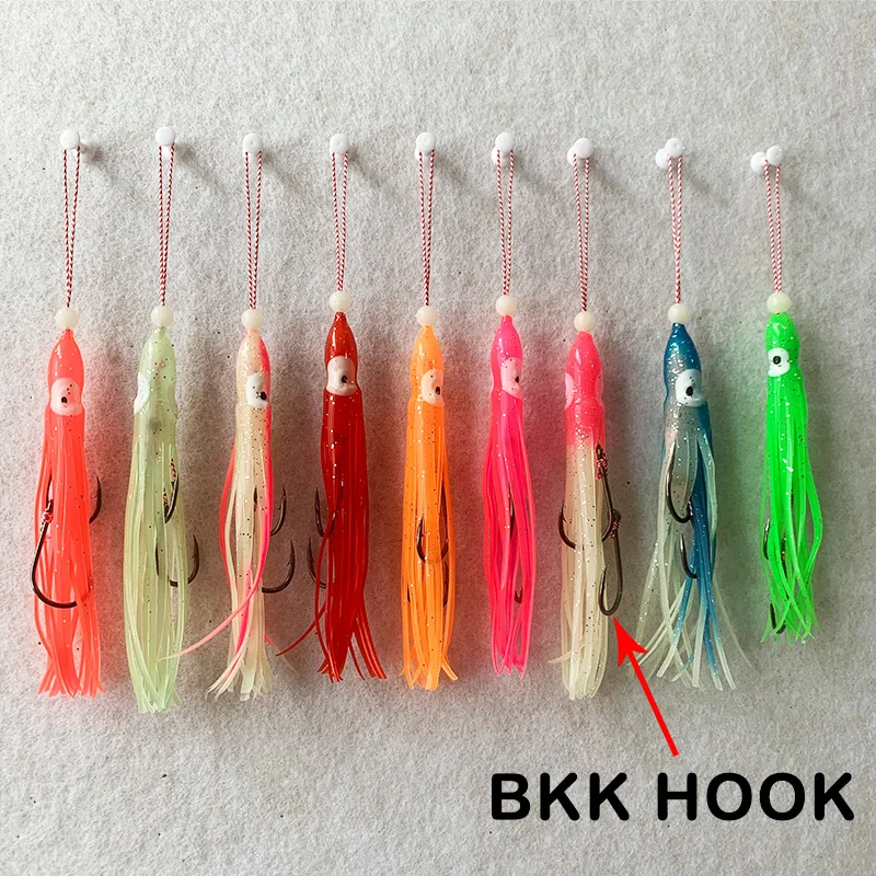 Assist hooks Inchiku con falda de calamar para jig de vinilo - imagen 2