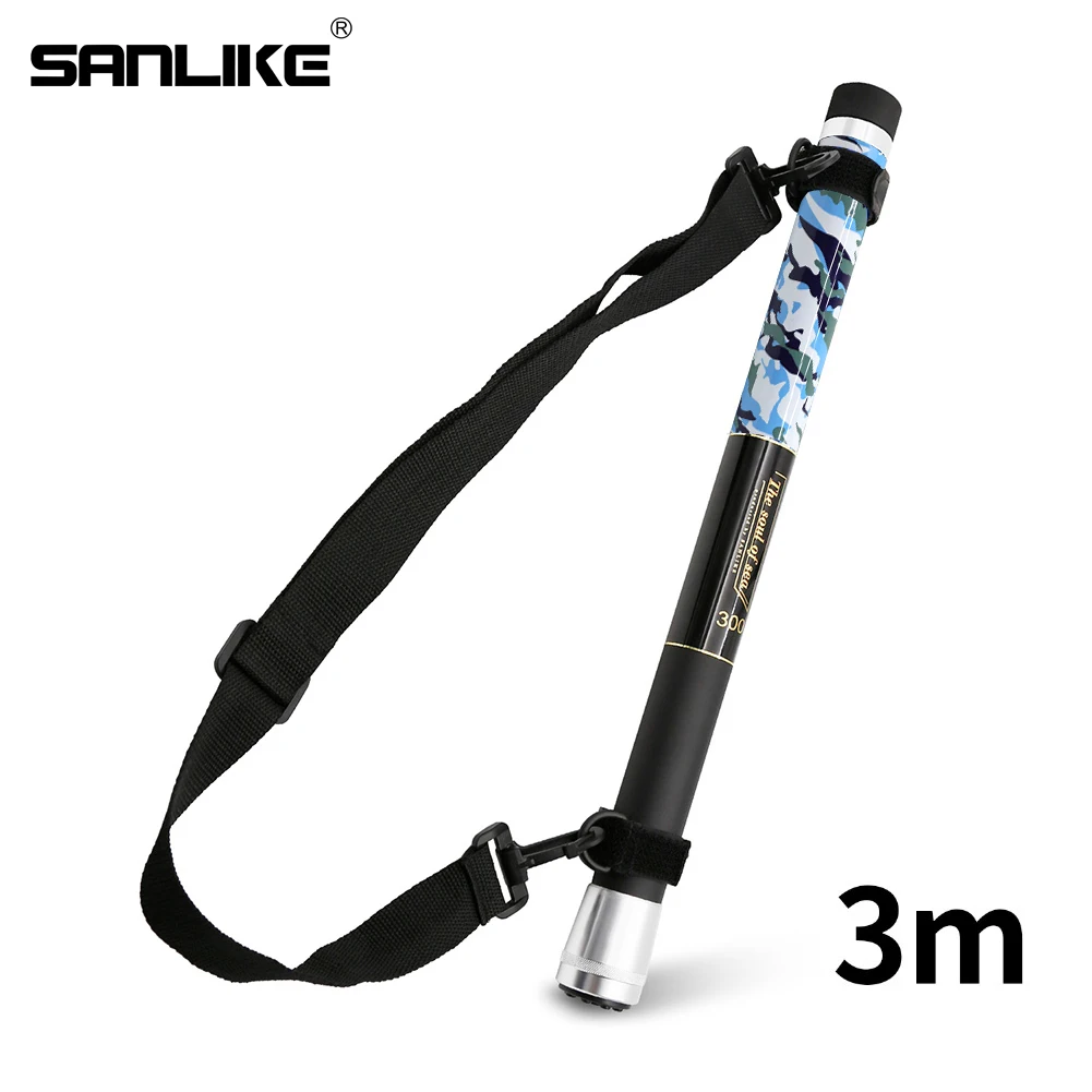 Mango de red retráctil Sanlike – Carbono ultraligero camuflaje
