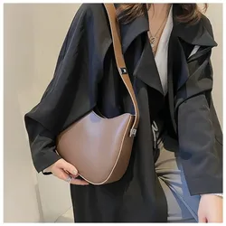 Bolso bandolera cuero PU con cremallera y gran capacidad