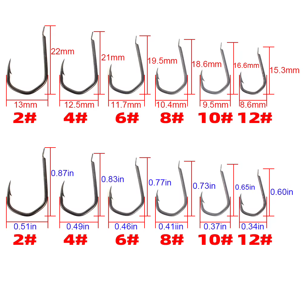 Hirisi anzuelos para carpa con púas PTFE – acero carbono - imagen 3