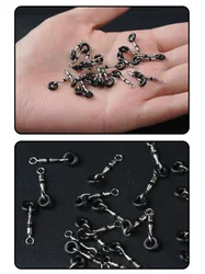 Eslabones giratorios de liberación rápida con anillos de goma