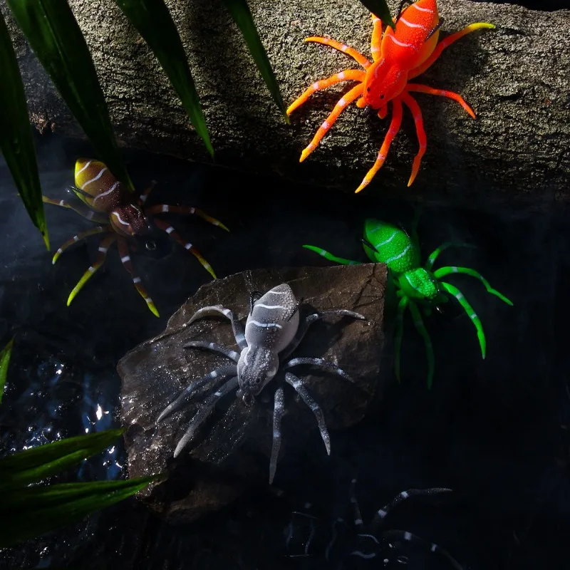 Señuelo flotante de araña acuática blando biónico con bola de acero