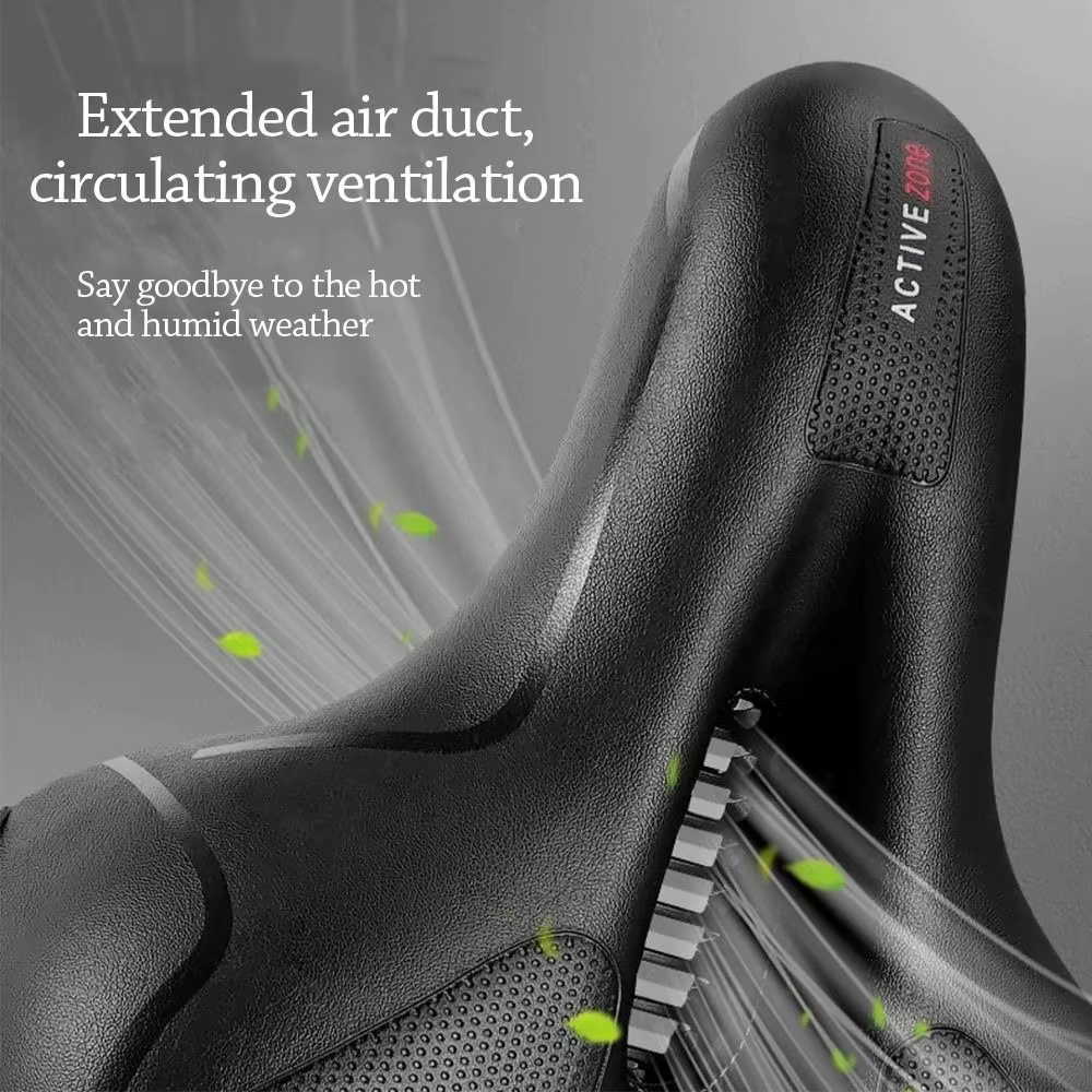 Sillín MTB Big Butt con resorte y diseño hueco – Absorción de impactos y ventilación - imagen 3