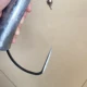 Anzuelos triples plateados de acero al carbono con púas – Gran tamaño - imagen 2